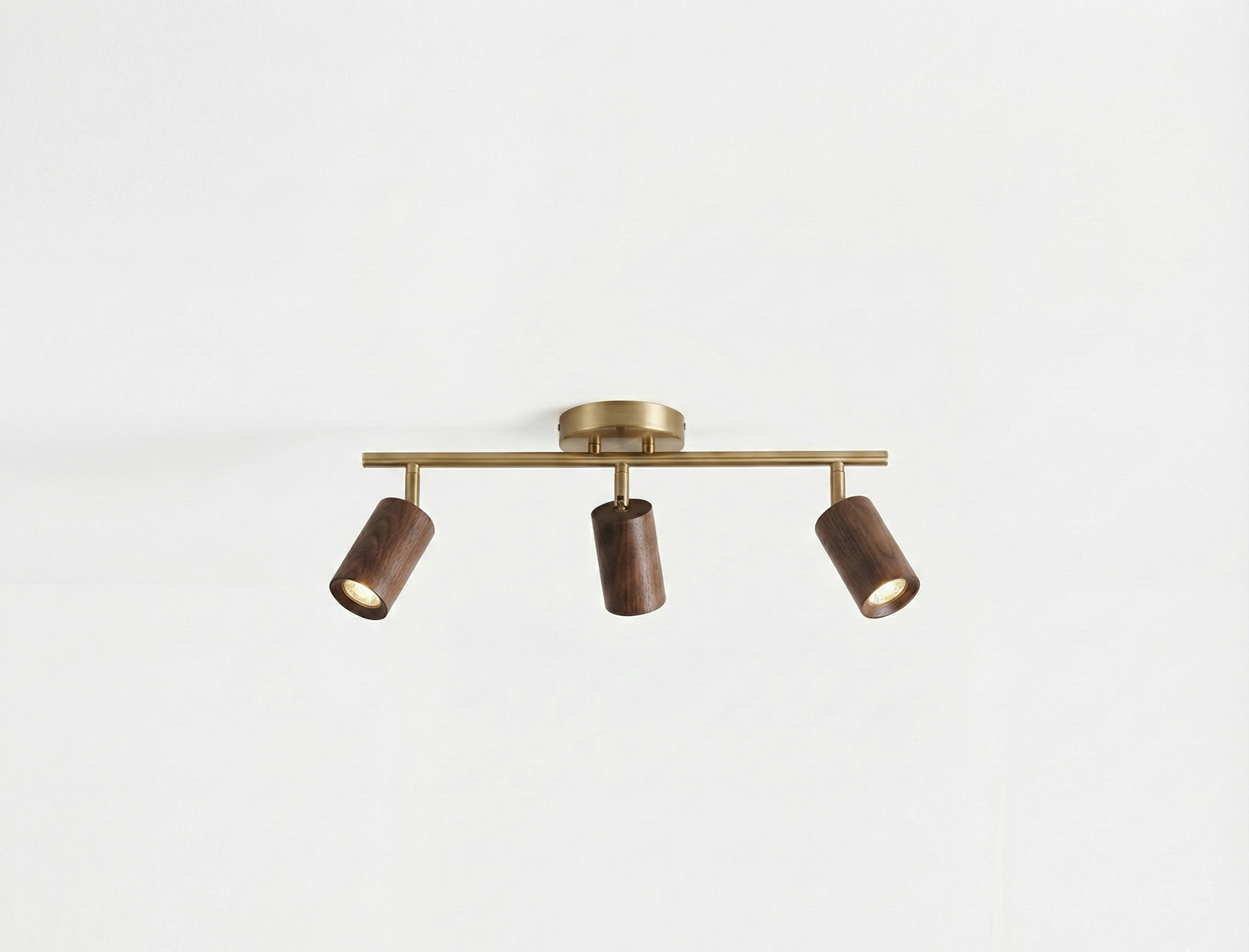 The Silva™ – Walnut & Brass Directional Spotlight