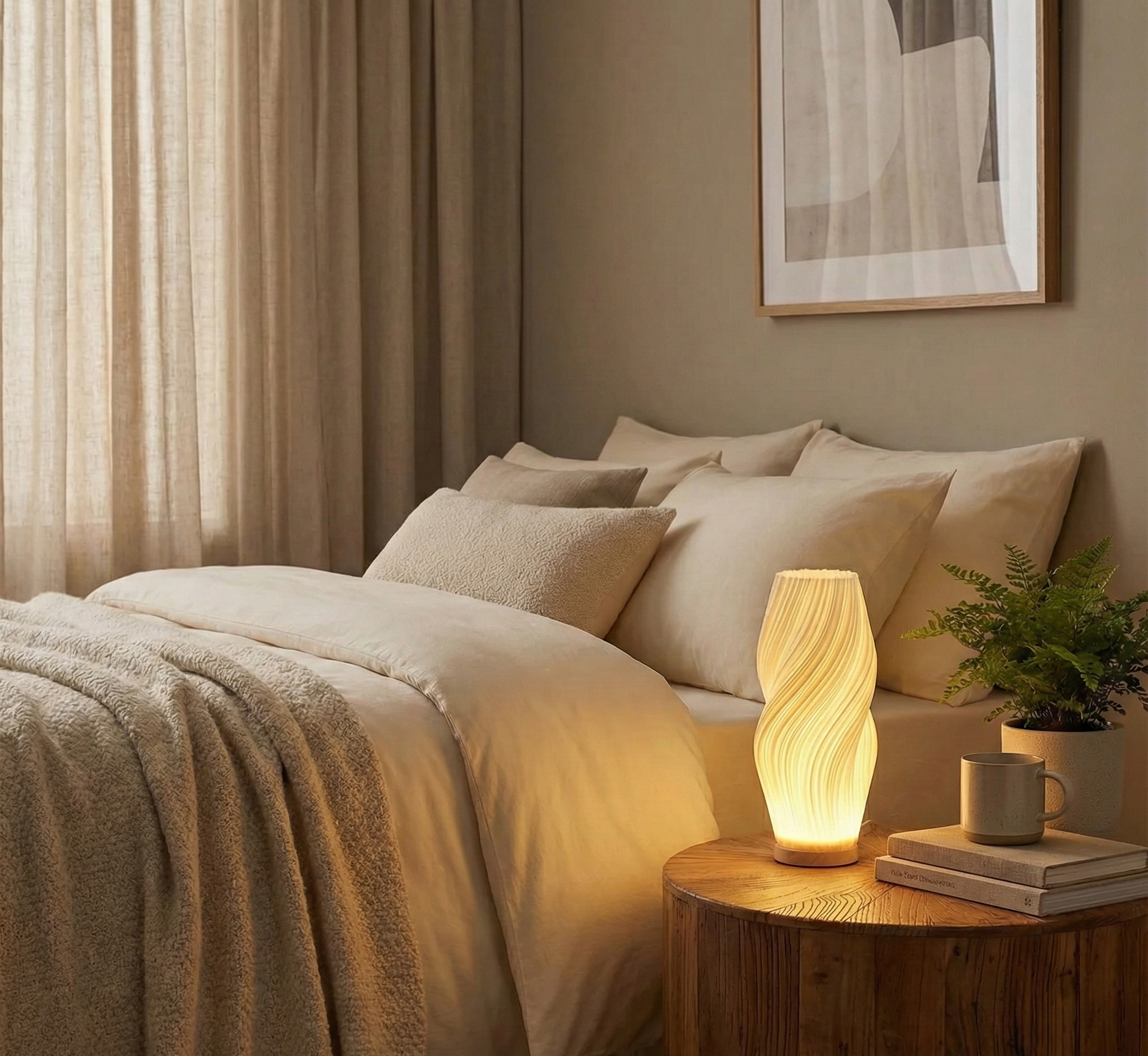 Spira™ – Sculptural 3D Wave Lamp