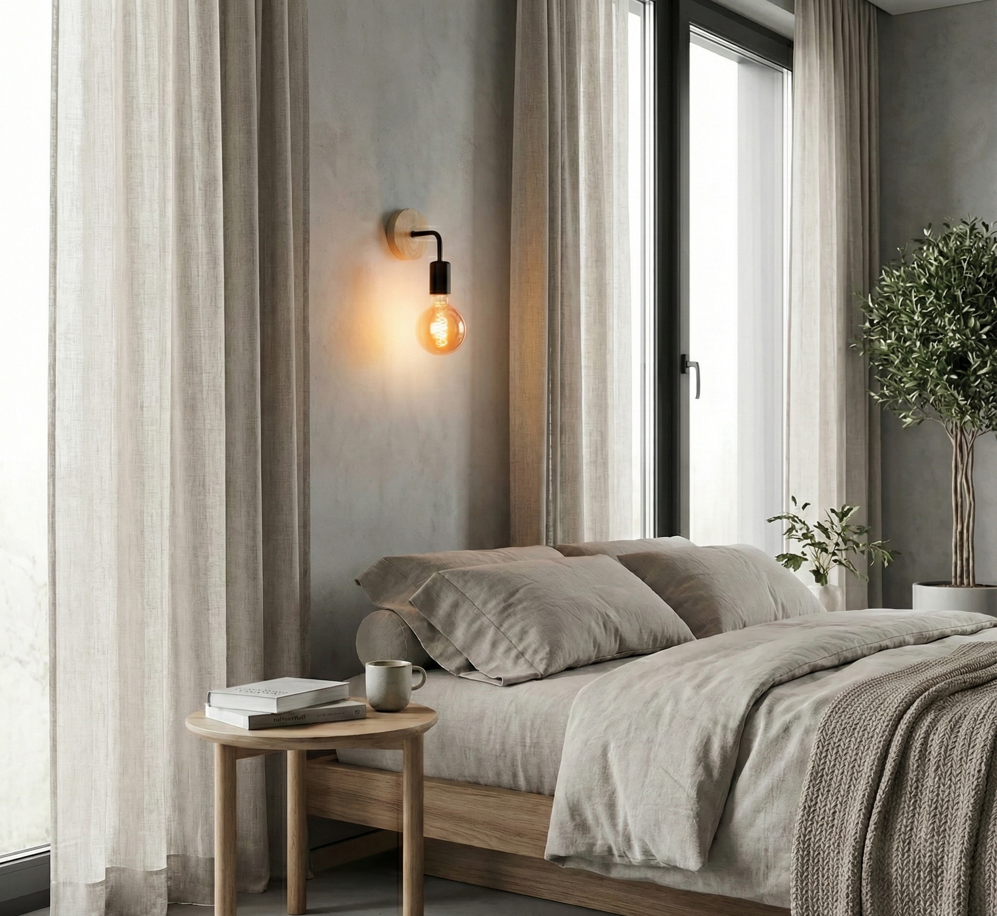 The Otis™ – Nordic Industrial Wood Sconce