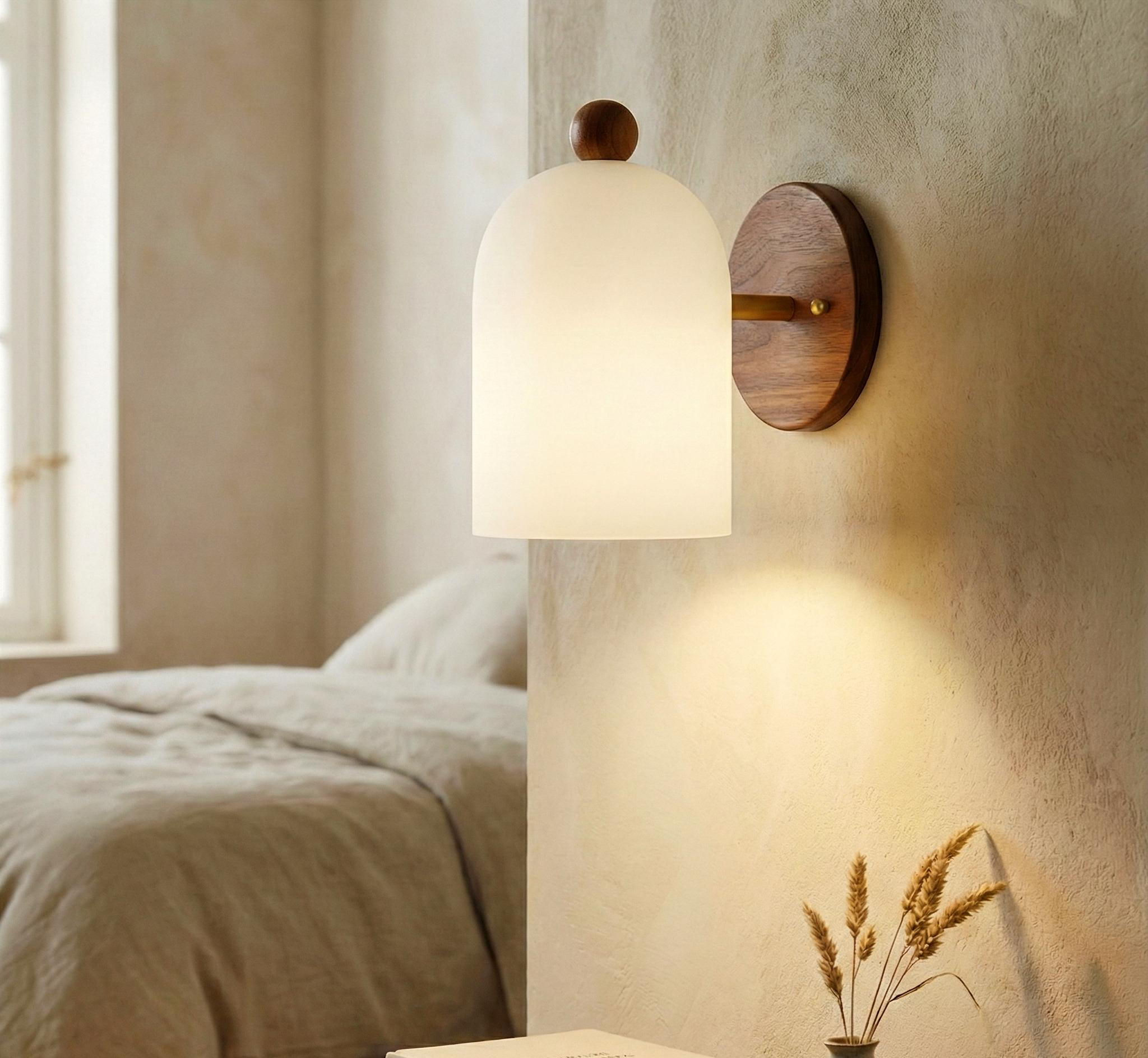 Nux™ – Walnut & Iron Wall Sconce