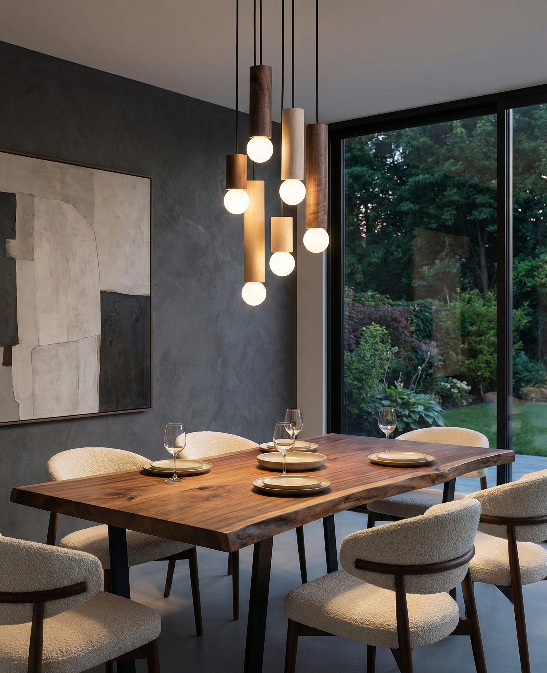 The Lund™ – Solid Wood Cylinder Pendant